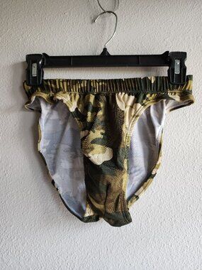 Uzzi Amphibius Gear Men's Bikini, Olive Camo, Medium